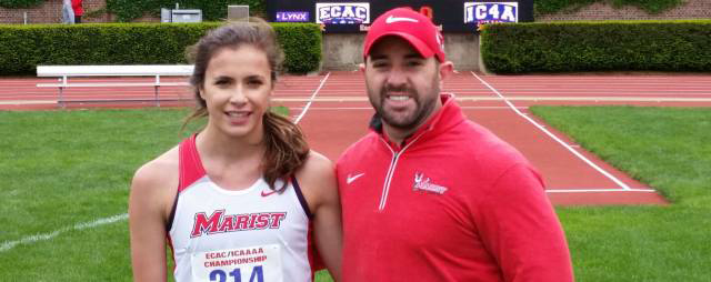Kristen Traub capped an illustrious career in historic fashion, becoming the first Marist College women’s track athlete to win an ECAC title on Sunday at the ECAC Championships. at Princeton University.