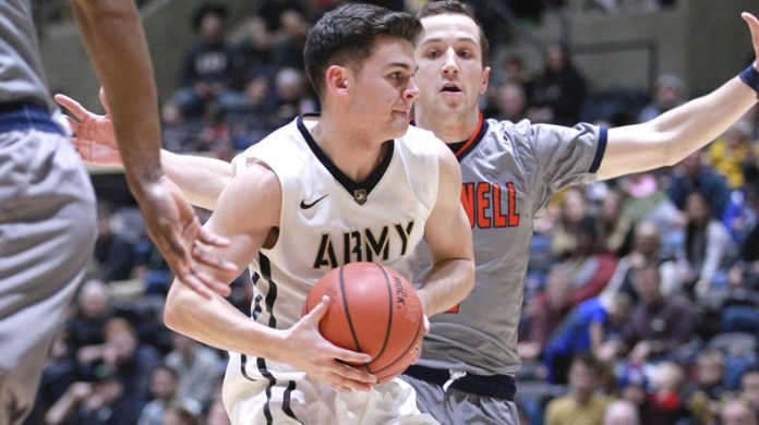 The Army Black Knights men’s basketball team dropped a 96-75 decision to Patriot League frontrunner Bucknell here Saturday afternoon.