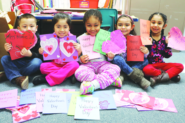 MIDDLETOWN - Head Start students answered Representative Sean Patrick Maloney’s call to recognize veterans just in time for Valentine’s Day. Last week students crafted 100 cards to honor veterans for their service as part of Maloney’s annual “Valentines for Our Veterans” project. The preschool-age children used handprints, doilies, glitter, and yarn to decorate their messages. Maloney is the son of a Navy Veteran and for the past three years has announced the project which appeals to schools, organizations, individuals and families in the Hudson Valley.