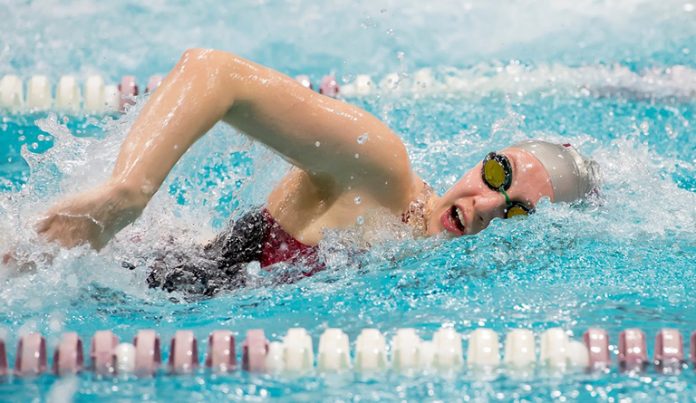 A busy stretch for the Vassar College women’s swimming and diving team finally came to an end on Saturday, as the Brewers took third at the Skidmore College Sprint Invitational in action from Saratoga Springs, NY.