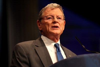 Climate skeptics like Senator James Inhofe (R-OK) dispute the notion that 97% of climate scientists believe global warming is human-caused. Photo: Gage Skidmore, FlickrCC.