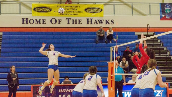 The State University of New York at New Paltz women's volleyball team earned two more conference wins Saturday.
