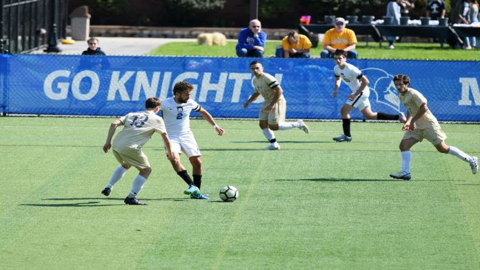 The Mount Saint Mary College Men’s Soccer team pushed its unbeaten streak to five matches and remained unblemished in conference play on Sunday with a convincing 6-0 road win at Yeshiva.