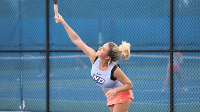 The State University of New York at New Paltz tennis team collected its fourth-straight 9-0 sweep Sunday to finish the regular season a perfect 7-0 with its victory over The College at Brockport.