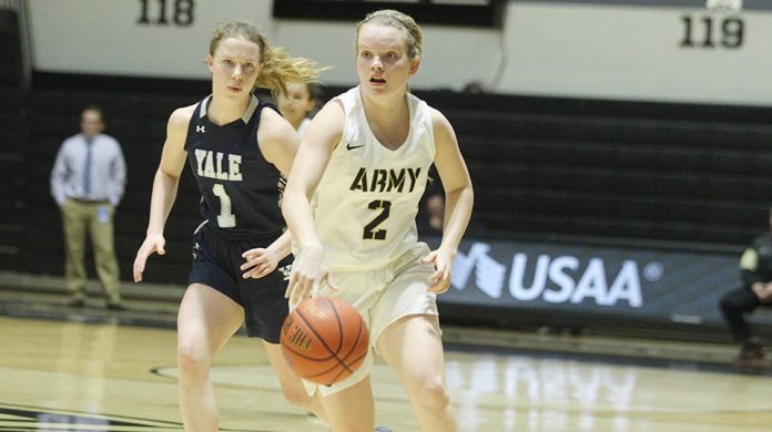 The Army West Point women’s basketball team had three players in double figures, but Yale came out on top with a 62-51 victory at Christl Arena.