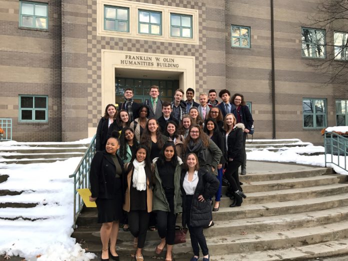 On Saturday, November 17, the students traveled to Bard College to showcase their research, knowledge, and public speaking skills on current events (the refugee and human trafficking crisis in the Middle East and the situation in Venezuela) by participating in Bard’s Model United Nations Conference (BardMUNC).