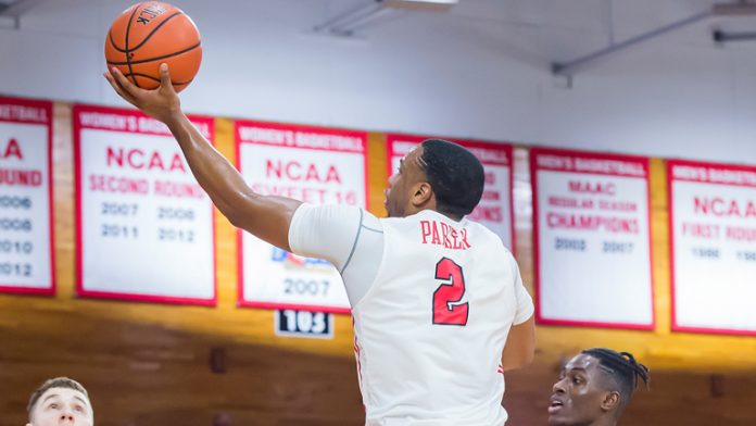 Brian Parker led the Red Foxes in points (16) and assists (three), and also grabbed three rebounds. He shot 8-for-11 from the field, and was the lone Red Fox to score in double digits.