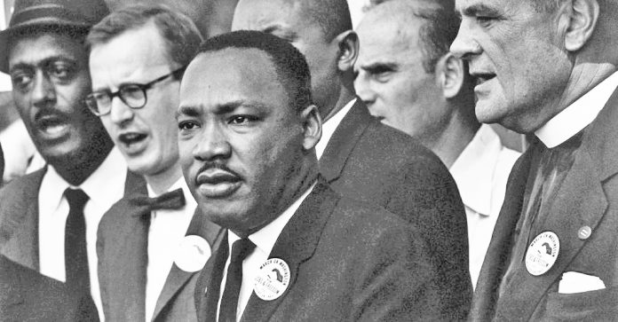 In 1967 Dr. King advised his Stanford University audience, “Somewhere we must come to see that social progress never rolls in on the wheels of inevitability. It comes through the tireless efforts and the persistent work of dedicated individuals…. And so, we must help time, and we must realize that the time is always right to do right.”