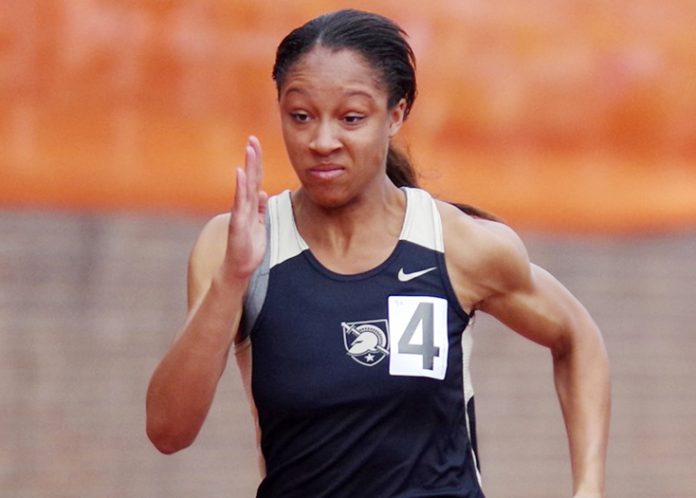 Army women’s track & field team was defeated by rival Navy in the Army-Navy Outdoor Star Meet. Photo: Don Fallico