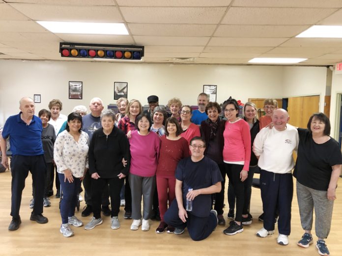 Fitness Instructors Shelly Schwartz and Paula Castro with the SilverSneakers® group exercise class at Union Avenue Community Fitness Center in New Windsor.