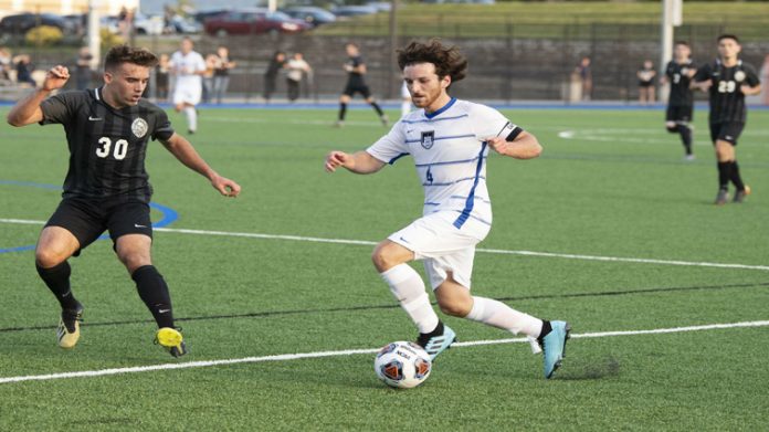Led by a three-goal, seven point performance from Joey Dolan, the Mount Saint Mary College Men’s Soccer team scored a convincing 6-0 home win over St. Joseph’s-Brooklyn at Kaplan Field Saturday afternoon.