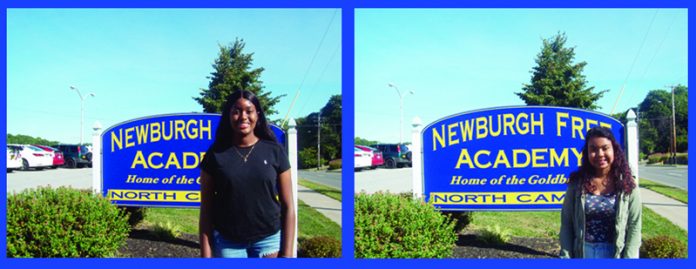 Left: Alana Harris, a senior at NFA PTECH is enjoying her fourth year at the unique school that allows students to earn a two year college degree while attending high school. Right: Anais Camacho, a fourth year senior at NFA PTECH is in her fourth year, with a concentration in the field of cybersecurity.