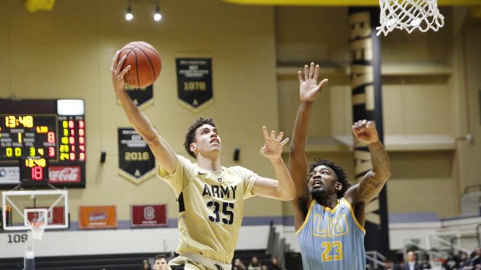 The Army West Point men’s basketball team was defeated, 85-72, in its final home game of the non-league slate on Saturday afternoon at Christl Arena.