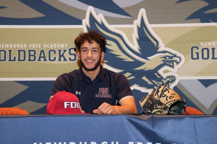 Lucas Prokosch, senior at Newburgh Free Academy Main Campus recently signed a national letter of intent to play Division I Baseball at Farleigh Dickinson University.