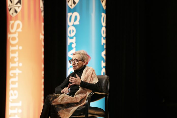 Janet Braum-Reinitz, a civil rights activist in the 1960s, discussed her experience as a Freedom Rider during a recent presentation at Mount Saint Mary College. Photo: Lee Ferris