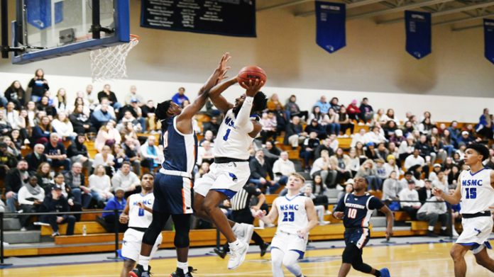 The Mount Saint Mary College Men’s Basketball team got back into the win column with a 70-49 win over visiting Maritime on Saturday afternoon.