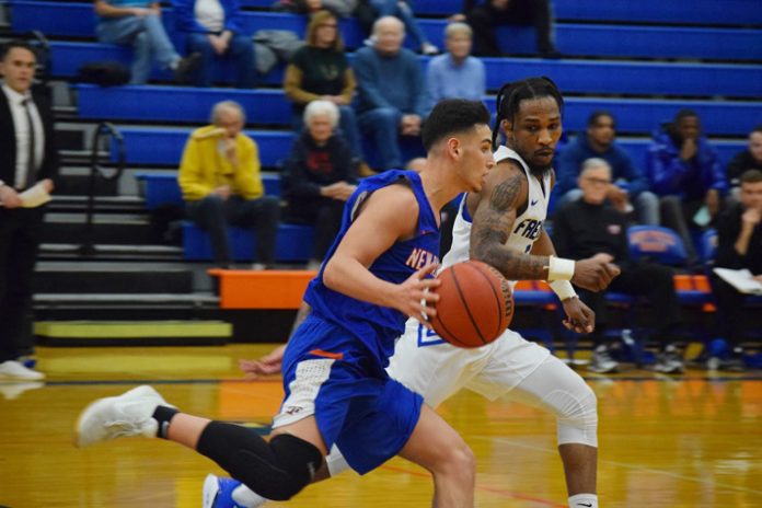 The State University of New York at New Paltz struggled limiting visiting Fredonia State in the second half Saturday and saw its early 16-point lead disappear after allowing the Blue Devils 50 points in the final 20 minutes, which ultimately resulted in a 86-72 loss.