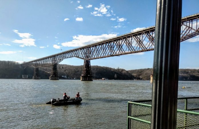 The body of an 18-year-old City of Poughkeepsie man who went under while in the Hudson River off the city on Monday afternoon, March 9, has yet to be discovered.