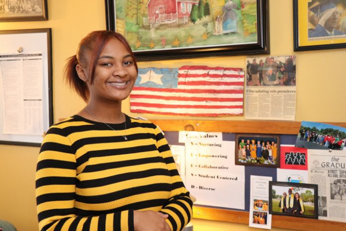 Newburgh Free Acadmy Main Senior Kahnia Cousar was recently accepted to attend HBCU Virginia Union University in the fall – her first choice.
