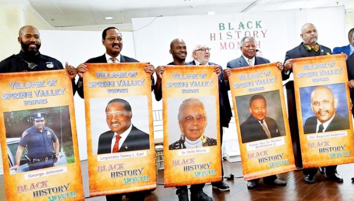 Rockland County Legislator Toney L. Earl says he’s “deeply honored” to be among the honorees pictured on the special Black History Month banners that you’ll find displayed up and down Main Street in Spring Valley.