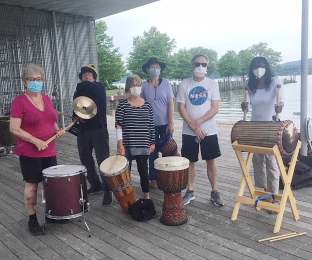 Throughout the month of August, on Thursday evenings from 6-8, The Beacon Drum Circle, will be playing at Beacon’s Long Dock Waterfront area. A “free flow” group whose participants change weekly, it includes a spectrum of unique percussion instruments played by people from all backgrounds amidst a beautiful Hudson River, sunset background.