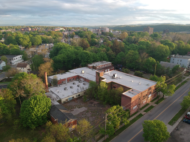 Aerial view of newly acquired property, of The Scenic Hudson Land Trust. Photo: MASS Design