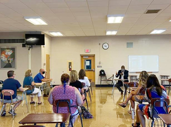 U.S. Representative Antonio Delgado (NY-19) held a roundtable with educators and school officials from the Coxsackie-Athens School District to hear about their experiences throughout the COVID-19 pandemic and preparations for reopening schools this fall.