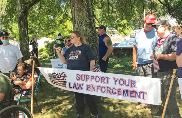 49-year-old Robert “Bobby” Sherwood Jr. was in Pleasant Valley in July when a Black Lives Matter rally was met with resistance from people, including Sherwood that were expressing their support for local police departments.
