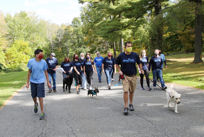 The Zarro family joined the path to bettering the world for children with autism and their families at BluePath Service Dog’s fourth annual walkathon.