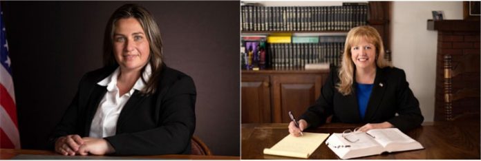 Two women are making history in Sullivan County as they take on key elected positions, incoming District Attorney Meagan Galligan (left photo) and County Court Judge E. Danielle Jose-Decker (right photo) upon taking office in 2021.