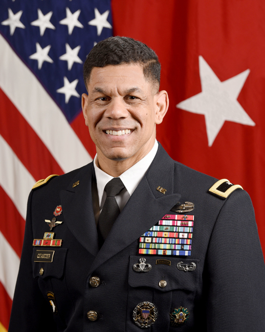 U.S. Army Brig. Gen. Mark Quander, Commandant, U.S. Army Engineer School, Ft. Leonard Wood, MO., poses for a command portrait in the Army portrait studio at the Pentagon in Arlington, Va., Oct. 11, 2020. (U.S. Army photo by Monica King)