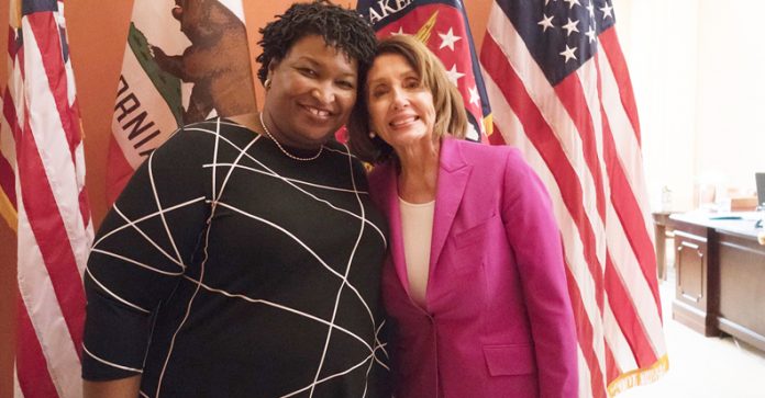 The news of the Abrams nomination arrived on the same day that Georgia Republicans launched a “Stop Stacey” group. (Photo: “We are thrilled to have Stacey Abrams deliver the Democratic Response to the State of the Union. Her electrifying message reinvigorated our nation & continues to inspire millions in every part of the country.” — House Speaker Nancy Pelosi, January 2019 / Photo: Office of the House Speaker / Wikimedia Commons)