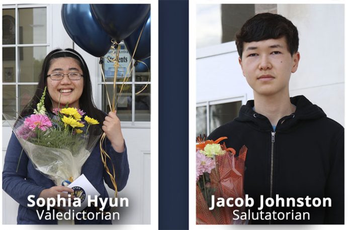 Newburgh Free Academy is proud to announce Sophia Hyun and Jacob Johnston as the NFA Class of 2021 Valedictorian and Salutatorian, respectively.