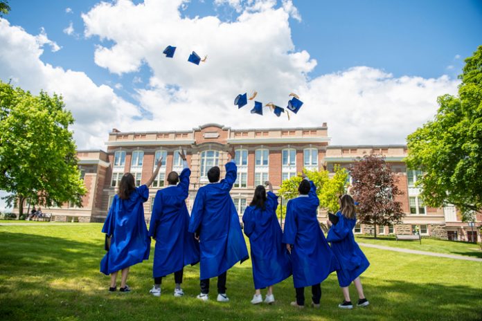 SUNY New Paltz hosted 14 smaller, shorter in-person Commencement ceremonies on May 14, 15 and 16, to recognize and salute undergraduate and graduate students who graduated in December 2020 and January 2021, and candidates who will complete their degrees in May and August 2021.