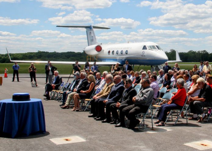 The hangar doors rolled up at DCC@HVR Airport Thursday, officially launching Dutchess Community College’s new aviation center.