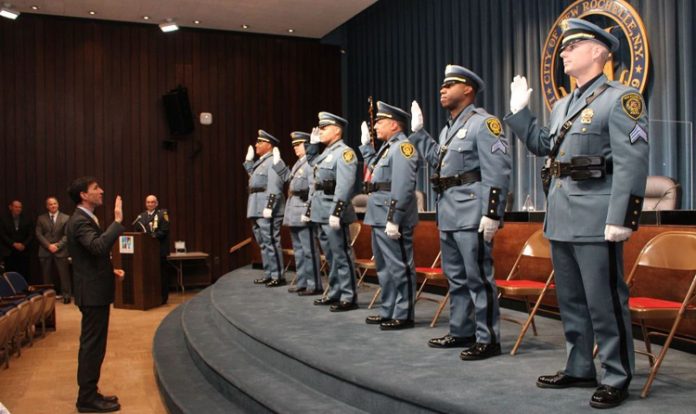The New Rochelle Police Department held a promotions ceremony on Thursday, July 22 at New Rochelle City Hall.