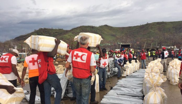 The United Nations estimated that 40 percent of Haiti’s 12 million residents need emergency aid, but flash flooding and landslides have many relief workers fearing illness and disease. Photo: Red Cross