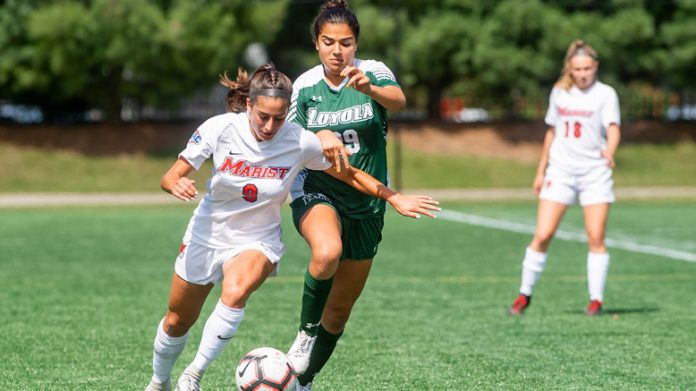 In both its first game in the fall and non-conference game in two years, the Marist women’s soccer program dropped a 1-0 contest to former MAAC rivals Loyola Maryland on Thursday evening at the Ridley Athletic Complex.