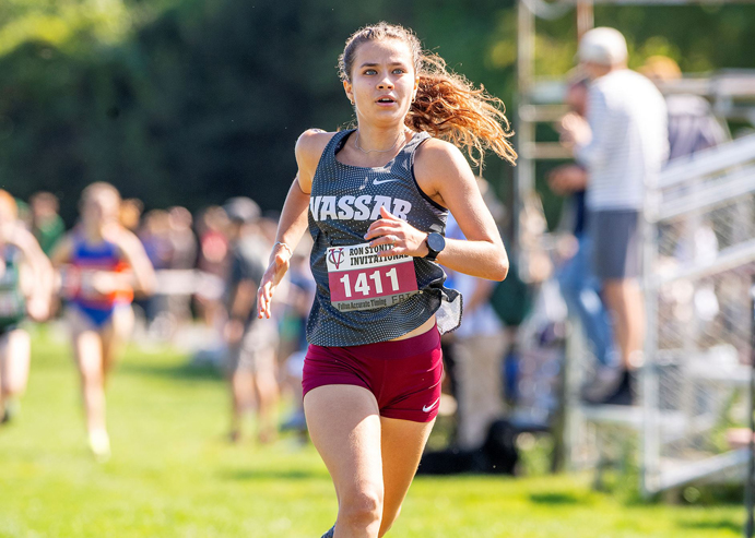 The Vassar women’s cross country team finished 14th of 26 teams at Saturday morning’s Caroline Grape ‘22 Memorial Blue Race.