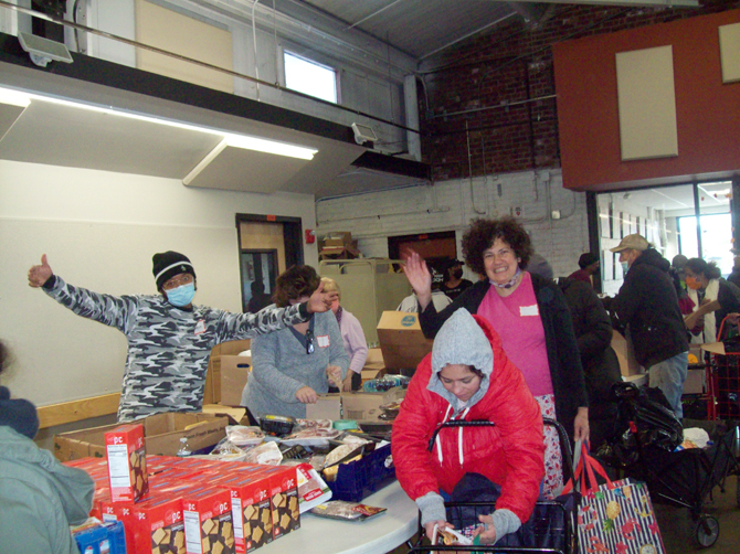 Giving back and gratitude permeated throughout the Newburgh Unity Armory Center Friday for its monthly Giving Day event.