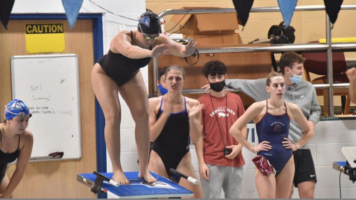 The Mount Saint Mary College Women’s Swimming team closed out the second day of events at the Diamond City Invitational on Saturday in ninth place with 229 points.