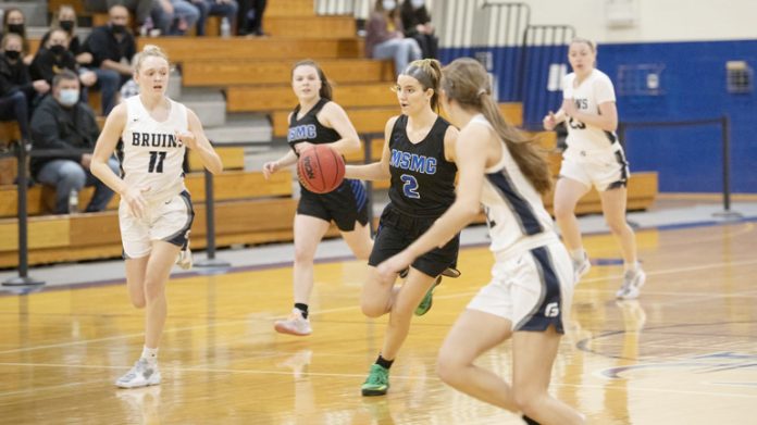 Morina Bojka led four players in double-figures and tallied a season-high 33 points on Saturday as the Mount Saint Mary College Women’s Basketball teamed cruised to a Skyline Conference road win.
