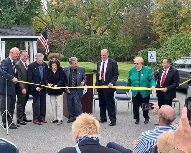 The Town of Newburgh held the Grand Opening of the Desmond Center for Community Enrichment, Mr. William Kaplan and members of the Kaplan Family Foundation cut the Ceremonial Ribbon.