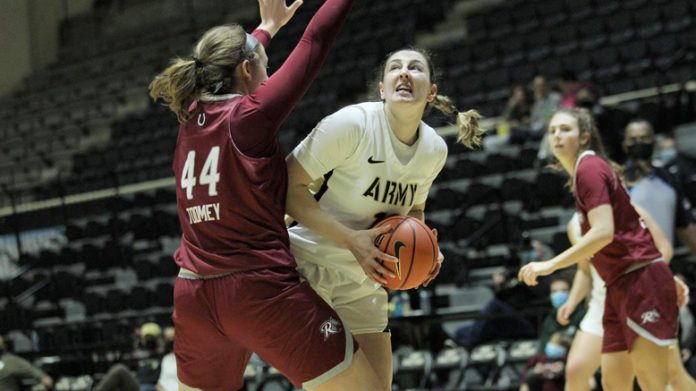Army West Point women’s basketball’s (4-3, 0-0) fourth quarter comeback falls short against Rider.