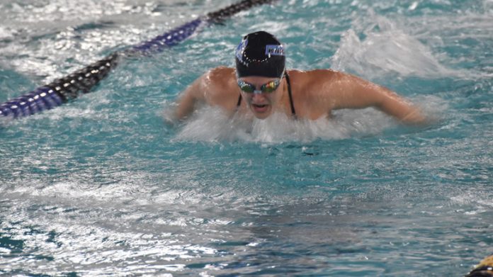 Jilian Bunch won two events to help the Mount clinch the conference victory.