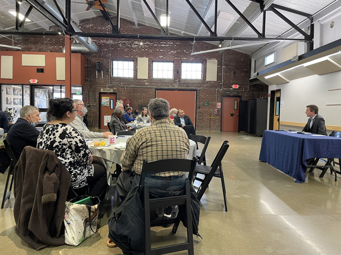 Senator James Skoufis (D-Hudson Valley) welcomed dozens of faith leaders from congregations across Orange County on Monday for his annual breakfast roundtable, an opportunity to share resources and ideas across faiths and communities.
