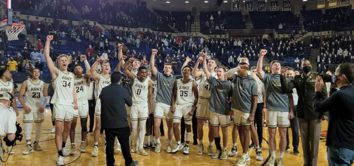 The Army Black Knights captured a nearly improbable victory, erasing a 27-point deficit, en route to a nail-biting 74-73 overtime win versus rival Navy on Saturday.