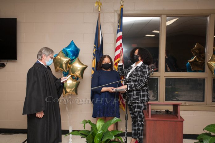 Genesis Ramos was sworn in as the newly elected Orange County Legislator for District 6 on January 4, 2022. Hudson Valley Press/CHUCK STEWART, JR.