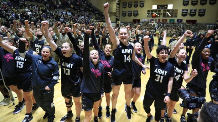 Army West Point Women’s Basketball (13-10, 7-6 Patriot) claimed their third-consecutive Star Game victory after holding off Navy (7-16, 4-9 Patriot) 70-66 in the Star Game, presented by USAA, on Saturday afternoon at Christl Arena.