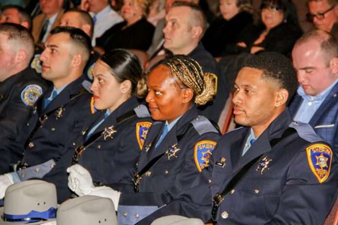 From right to left, Dutchess County Deputies Ishmael Chisolm, Carisma Collins, and Kristy Garcia.